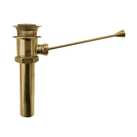 Whitehaus Pop-Up Mechanical Drain, Polished Brass WHPUMD-B